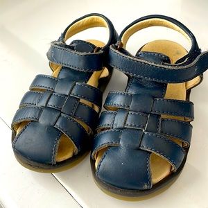 Boys navy sandals